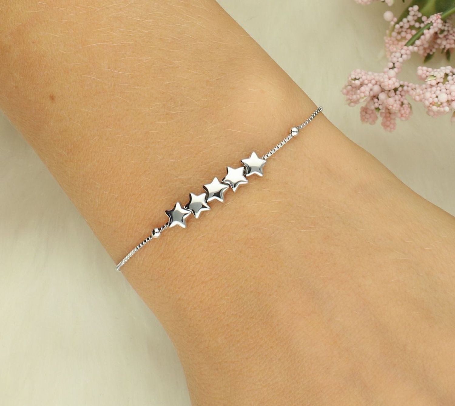 Bransoletka damska srebrna z gwiazdkami Armonica Nomination 241303 007.png